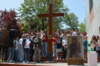 Os Símbolos da JMJ visitaram o Colégio de São Miguel